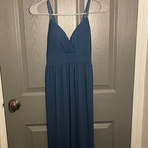 NWT Gorgeous Long Stunning Midi Dress in a Navy like Blue - SzS